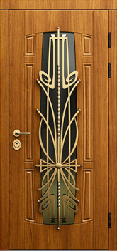 Дверь с ковкой №9