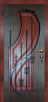 Дверь с ковкой №8